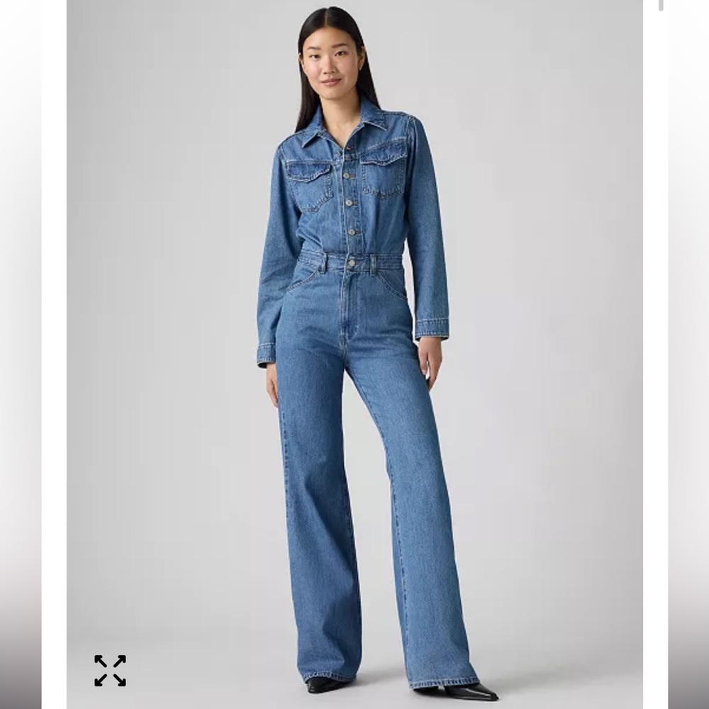 Levi’s Women's Western Long Sleeve Jumpsuit XS